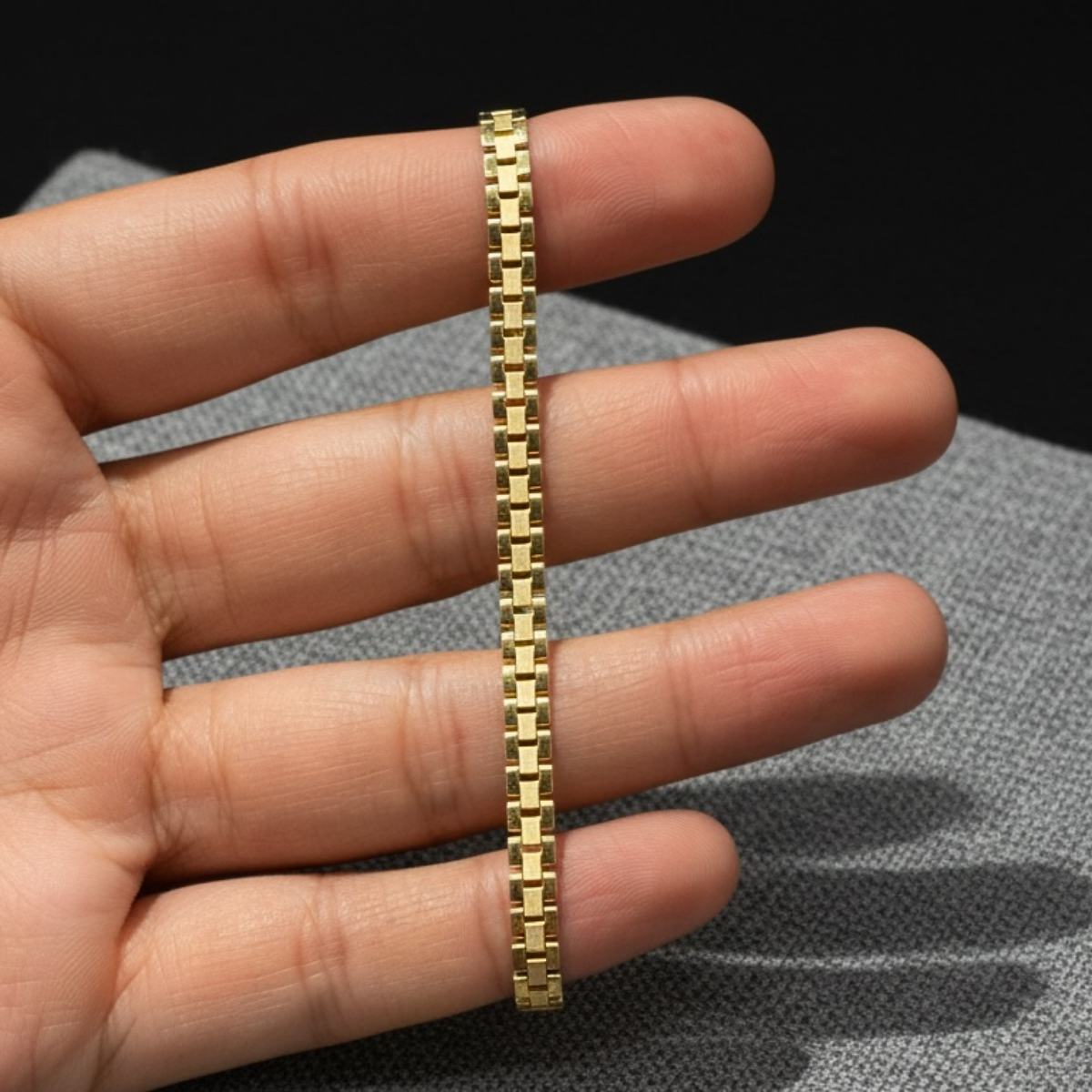 Pulsera/Pulso Baby RLX de Oro 10K | 4mm - Imagen 5