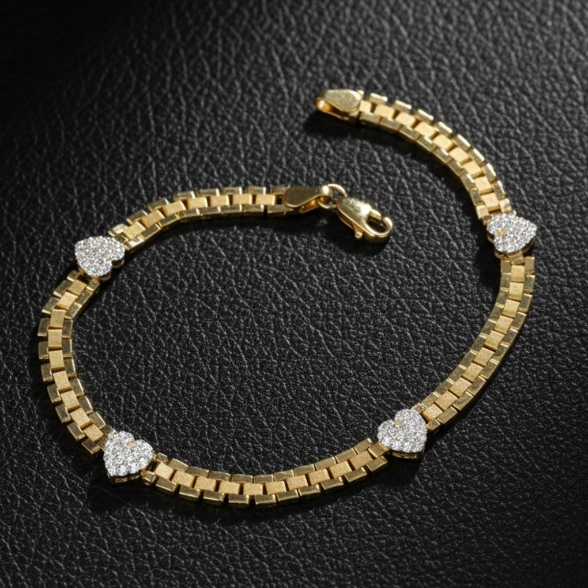 Pulsera Baby RLX con Corazón de Oro 10K - Imagen 2