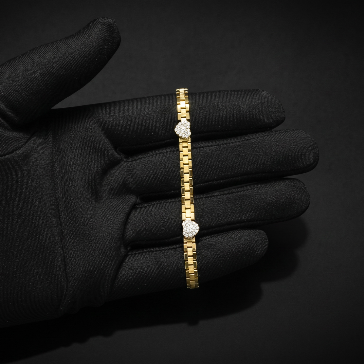 Pulsera Baby RLX con Corazón de Oro 10K - Imagen 3