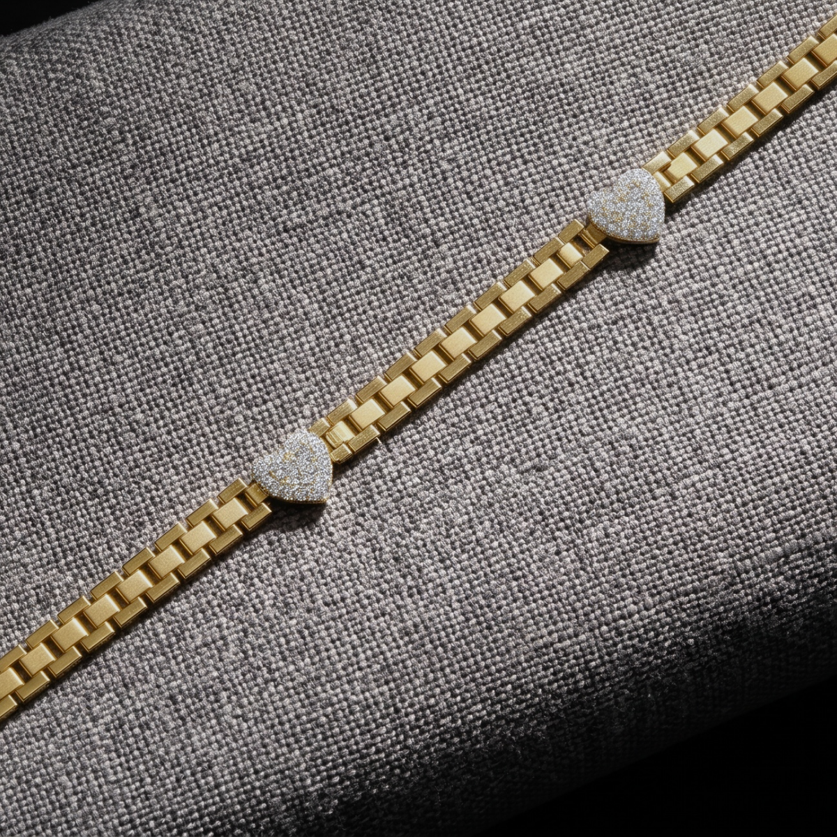 Pulsera Baby RLX con Corazón de Oro 10K - Imagen 4